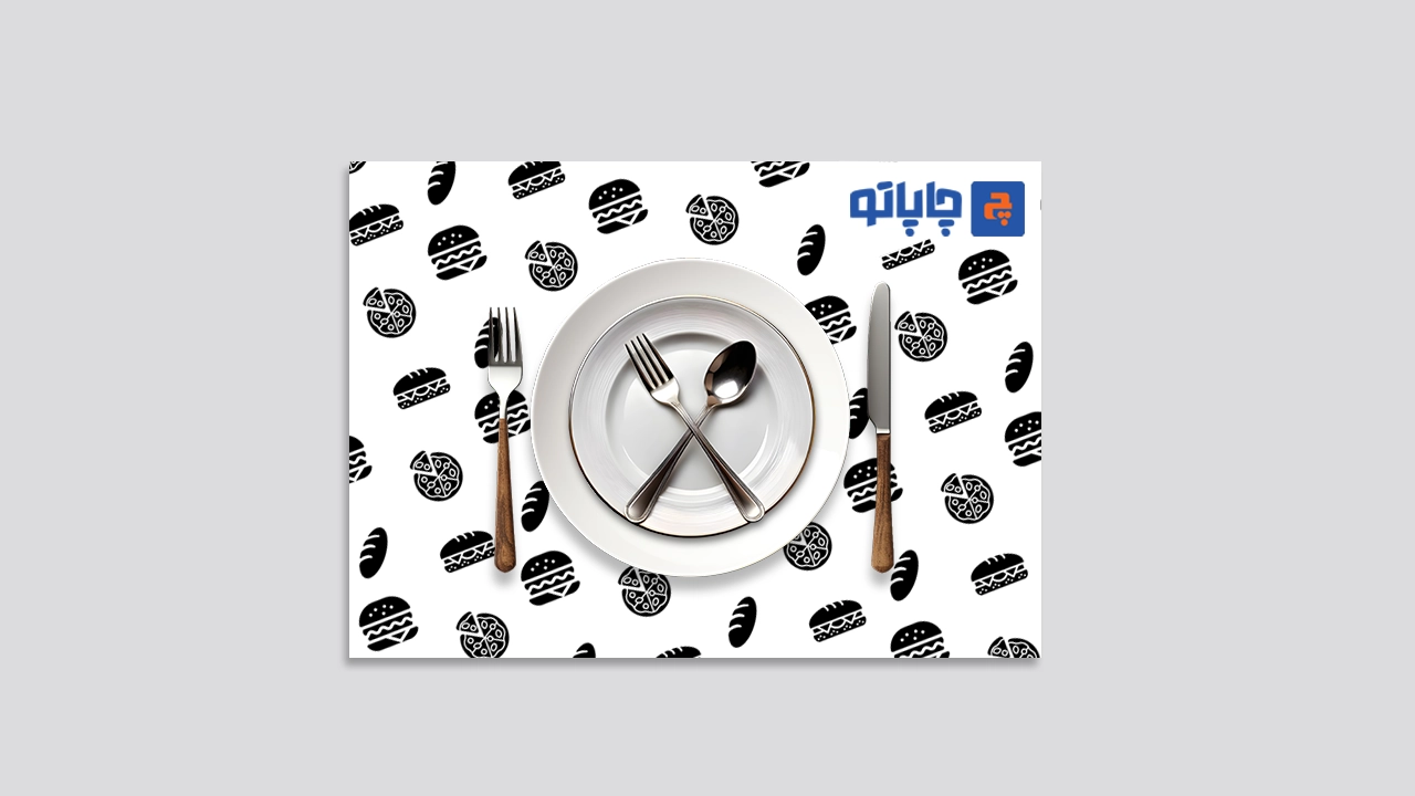 چاپ زیر بشقابی تحریر 80 گرم تکرنگ